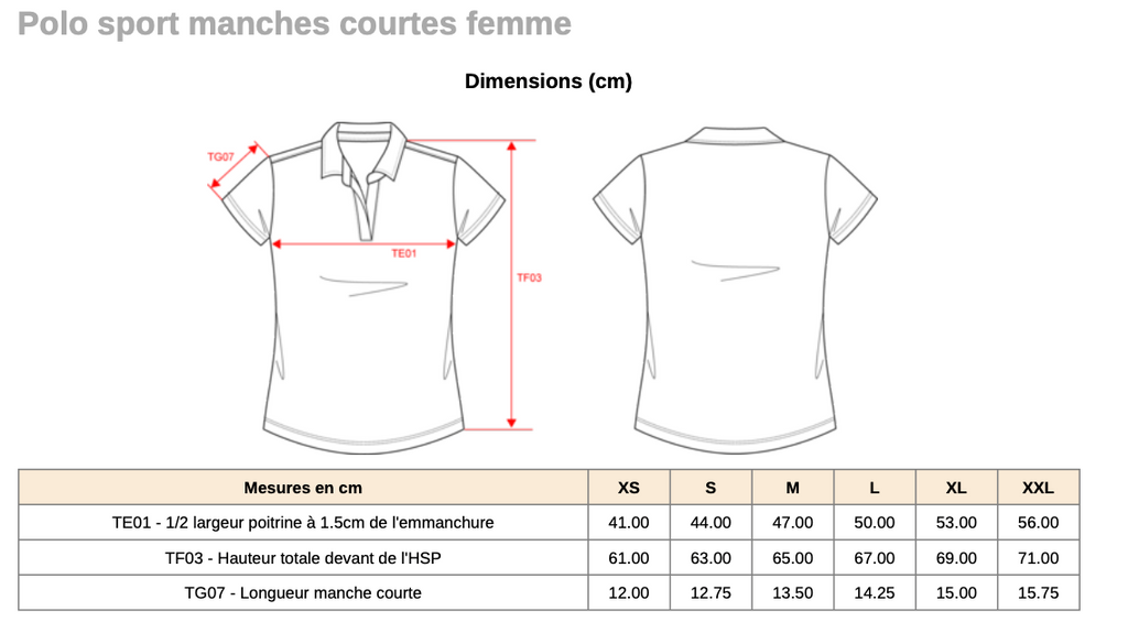 Polo de golf Femme Jaune