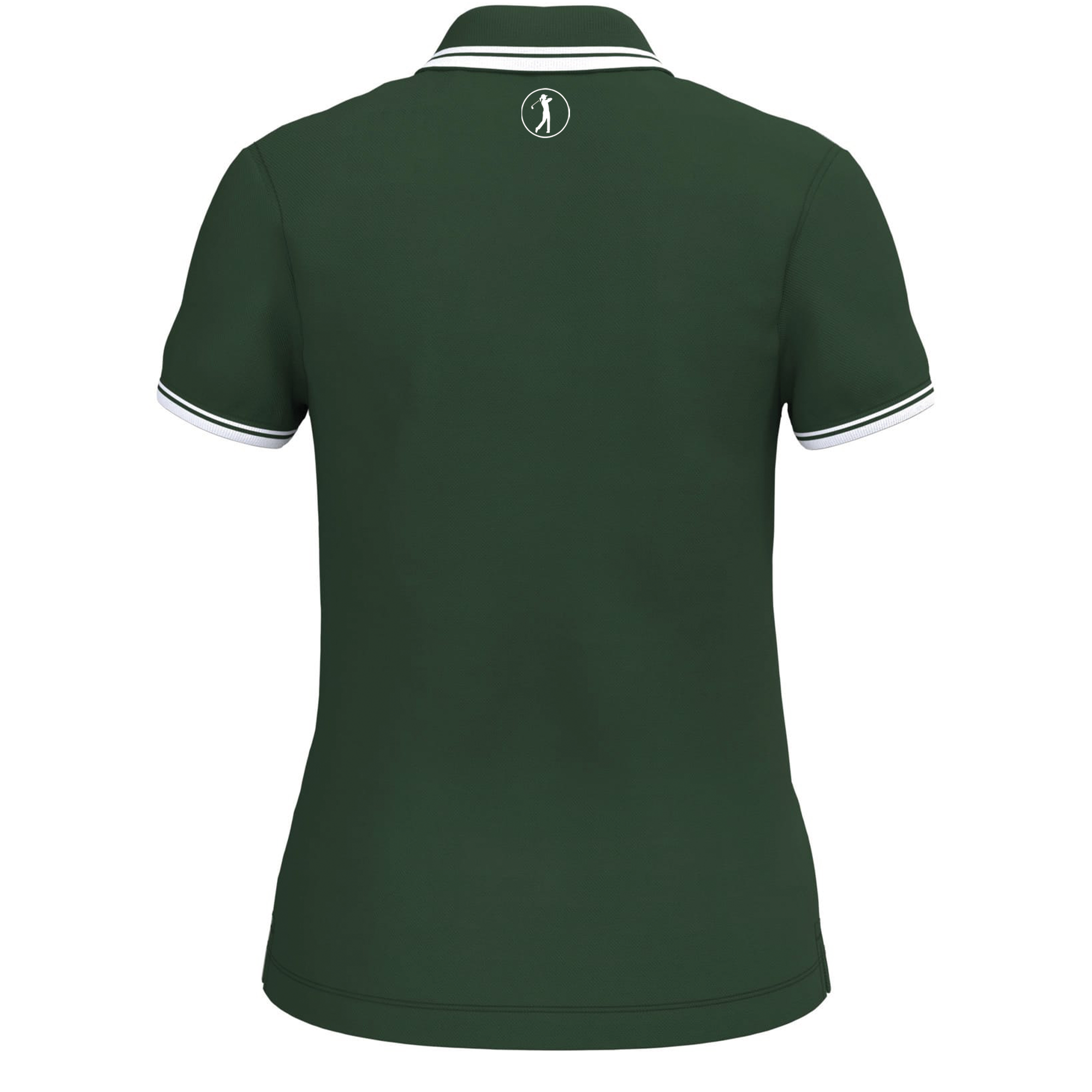 Polo de golf Femme Vert Liserés Blanc