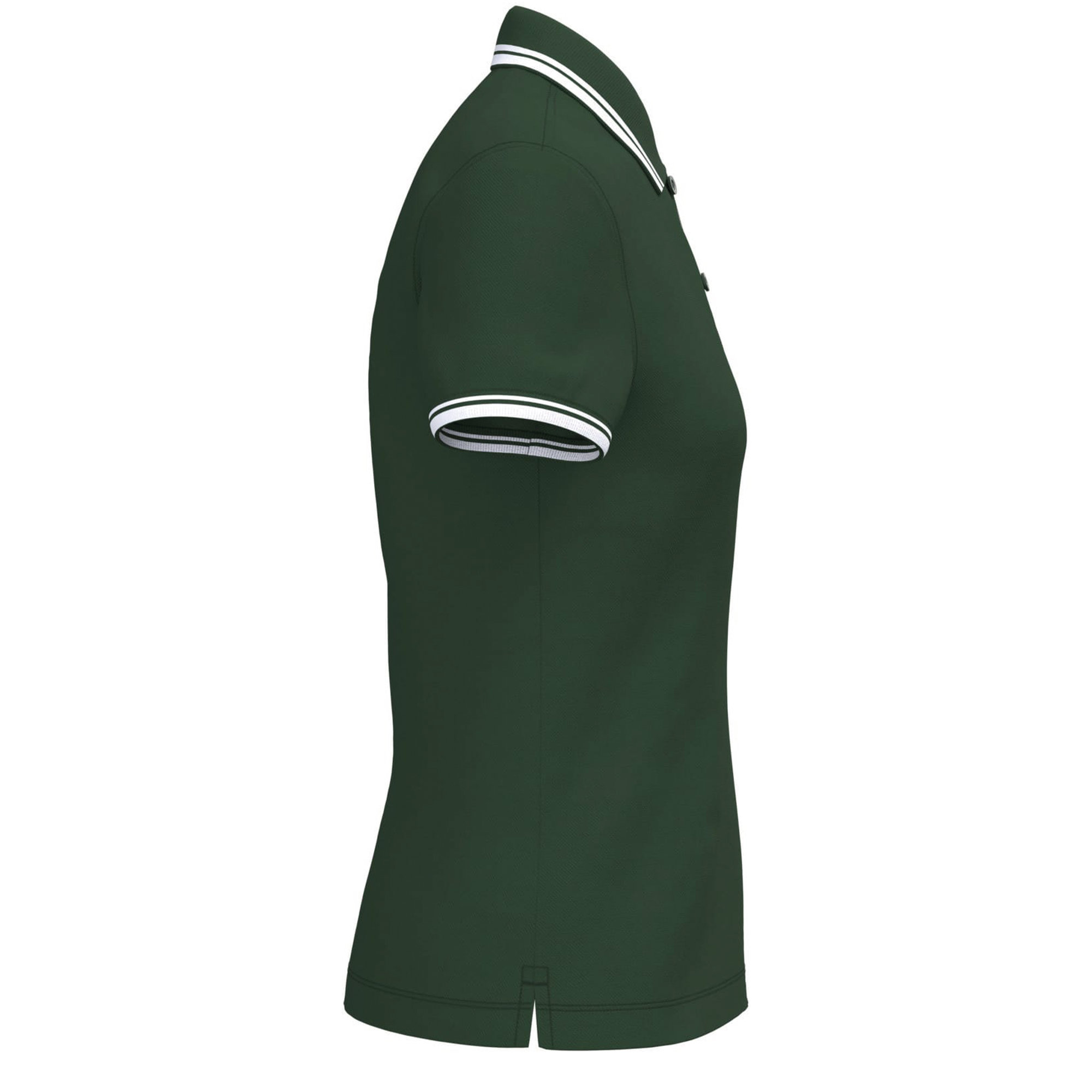 Polo de golf Femme Vert Liserés Blanc