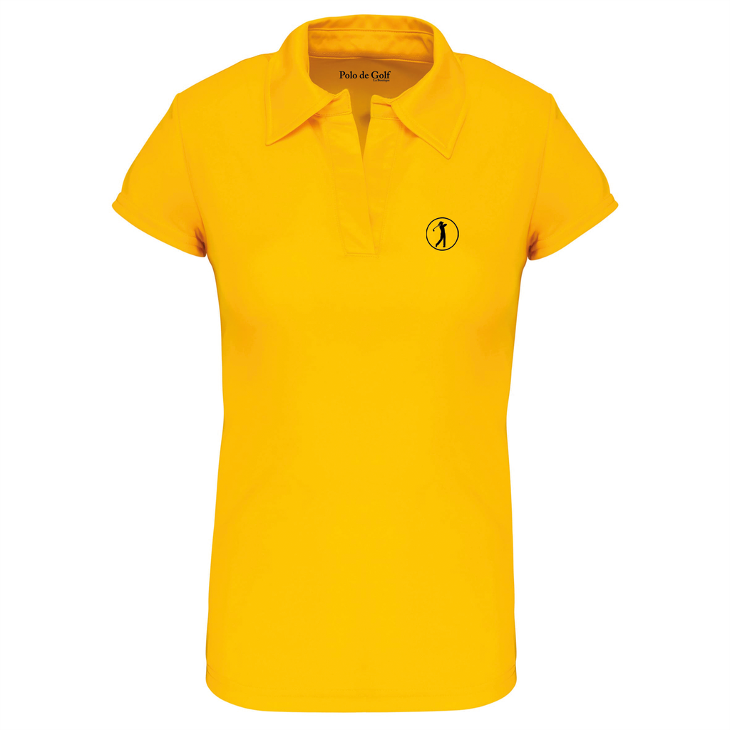 Polo de golf Femme Jaune